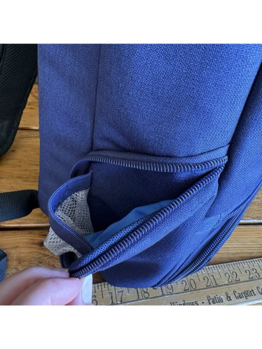 EBags Blue Medium Backpack Unisex Adults Zip Closure with Outer Pockets Travel